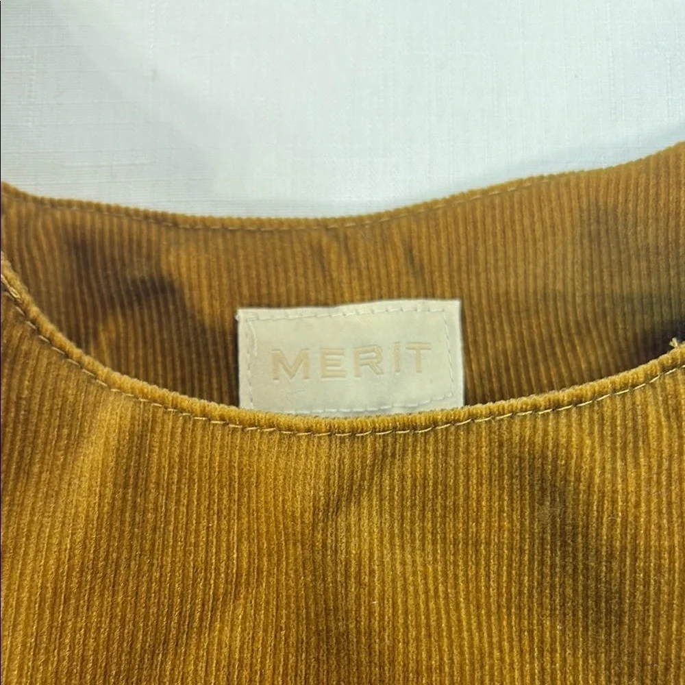 🗄️  Merit Elegant Brown corduroy tie top Clutch